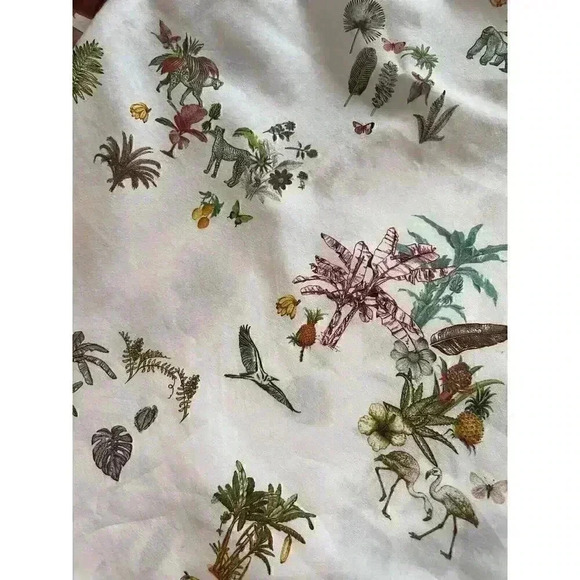 Poggianti 1958 3/4 Sleeve Button Down Shirt Size 2 Blouse Collared Top Italy - Picture 9 of 10